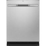 GE - Stainless Steel Interior Fingerprint Resistant Dishwasher with Hidden Controls 