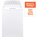 Hotpoint 3.8 cu. ft. White Top Load Washer with Agitator