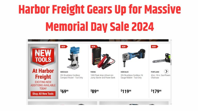 Harbor Freight Gears Up for Massive Memorial Day Sale 2024